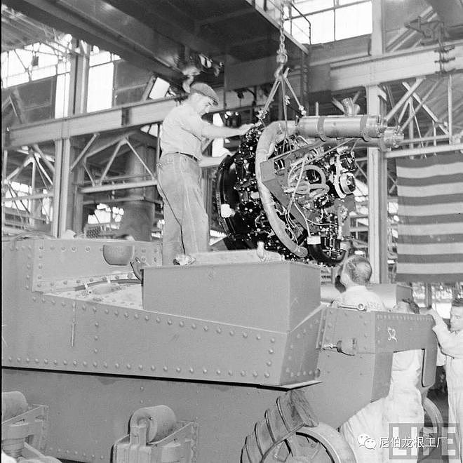 汽车城日常：二战美军M3中型坦克的生产线留影 - 15