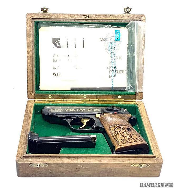 细看：瓦尔特PPK 50周年纪念款手枪 见证德国枪械制造的顶尖工艺 - 2