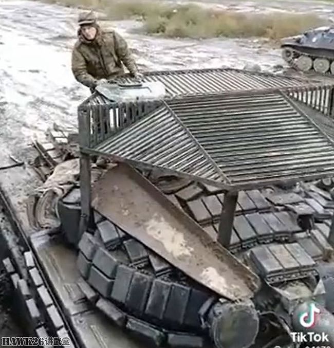 俄罗斯T-90坦克“魔改版”：临时增加顶部防御 没有图纸土法上马 - 2