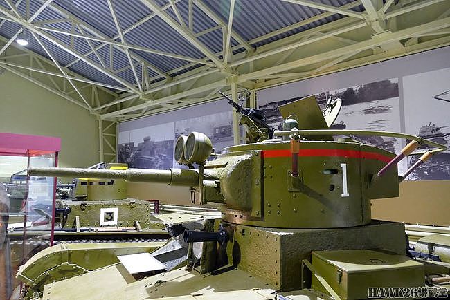 俄罗斯博物馆完善T-26轻型坦克 加装两个探照灯 复原当年夜战型号 - 15