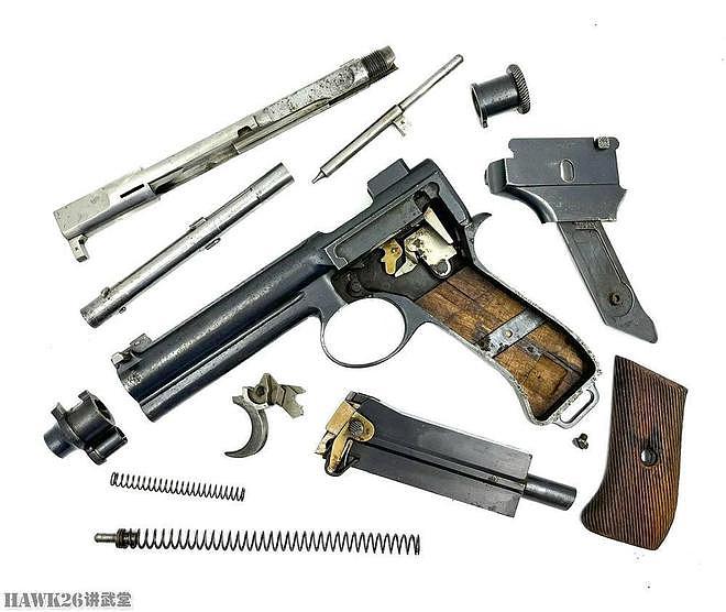 细看：罗斯-斯太尔1907手枪 奥匈帝国制式武器 枪管回转闭锁方式 - 11