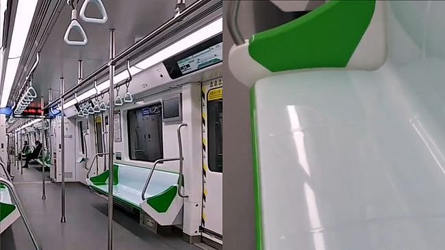 网友质疑天津地铁4号线座椅是否“装反了”，设计师称安装有深意 - 1