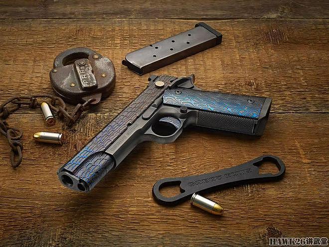卡博特“利维坦”1911手枪 独特大马士革钢材 演绎圣经中的怪兽 - 3