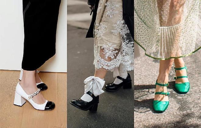 今年流行“裙子+玛丽珍鞋”，精致优雅又复古，想当名媛就这么穿 - 1