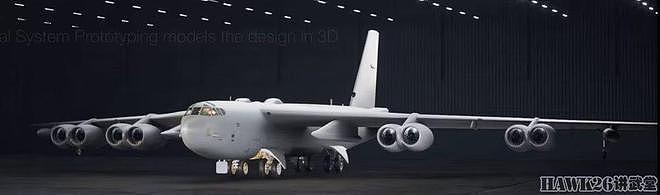 最终版B-52渲染图公布：配备新型发动机 安装“超级大黄蜂”雷达 - 2