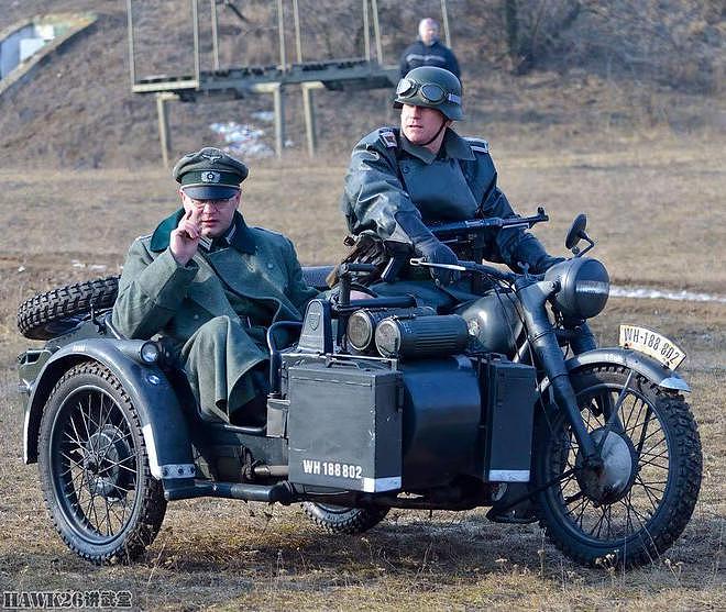 细说二战德军摩托部队的兴衰 宝马R75油箱上的“小头盔”是什么 - 6