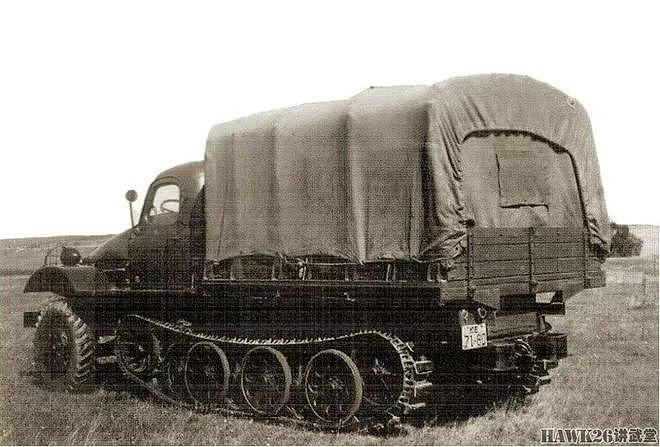 二战后苏联半履带卡车的探索 照搬德国经典结构 重叠负重轮设计 - 3