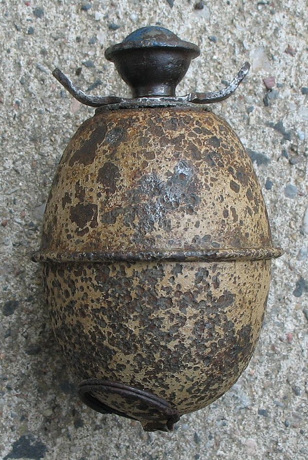 二战德军使用的卵状手榴弹 当作诡雷使用让对手防不胜防 - 1