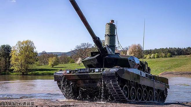 德国陆军豹2A7V主战坦克潜渡训练 准备工作很重要 为士兵建立信心 - 7