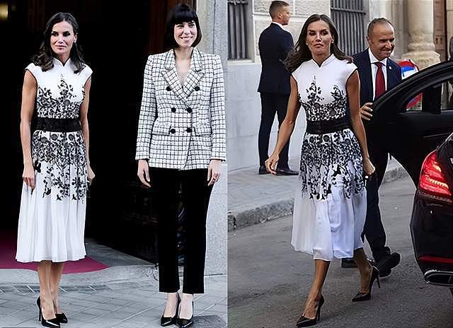 49岁西班牙王后太会穿，5年前的旧裙子，竟然也能穿出新鲜感 - 5