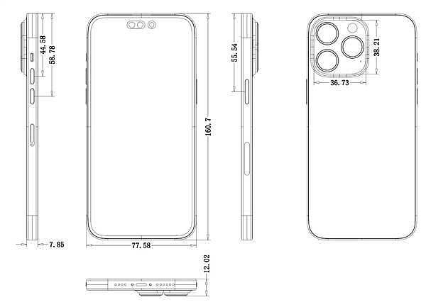 外形能接受？iPhone 14设计图曝光 镜头更厚更大：郭明錤称4800W像素造成 - 2