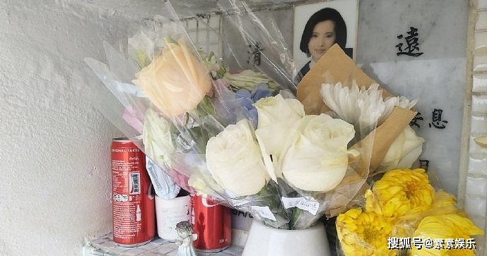 蓝洁瑛离世快2年，粉丝为其打理墓地，墓碑前摆满鲜花和可乐 - 2