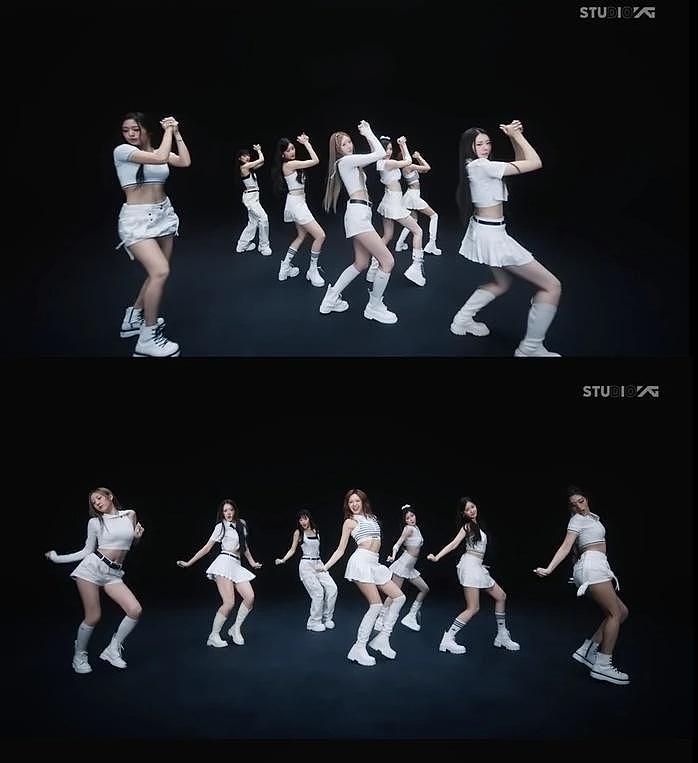 出道2个月，韩国人气女团，公开表演视频，舞步优雅视觉冲击强烈 - 2