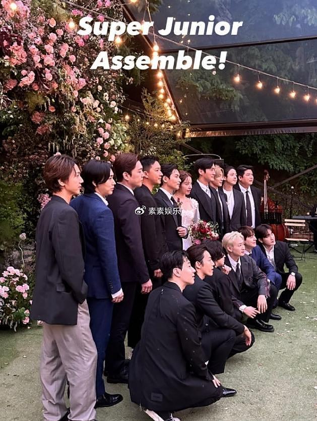 Super Junior在厉旭婚礼上合体，13人合影， 周觅和Henry也在现场 - 1