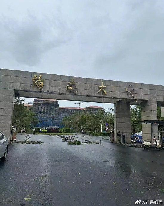 被摩羯肆虐过的海南大学…… - 1