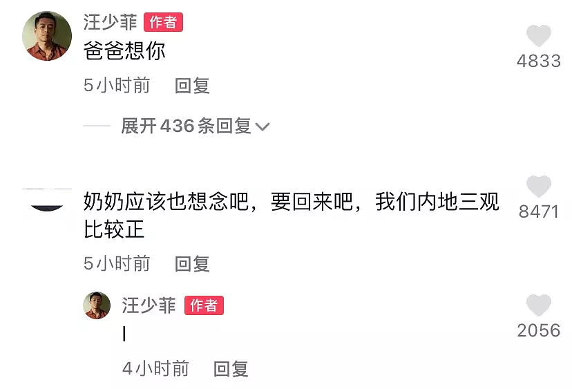 汪小菲三亚狂欢难消愁，凌晨晒女儿视频，回复网友疑似想争抚养权 - 16