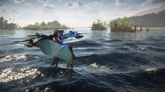 《地平线：西之绝境》DLC新机械兽展示预告 上天下水穿过云层 - 4