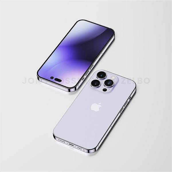 iPhone 14 Pro最新高清外形图公布：淡紫色美如画 - 4