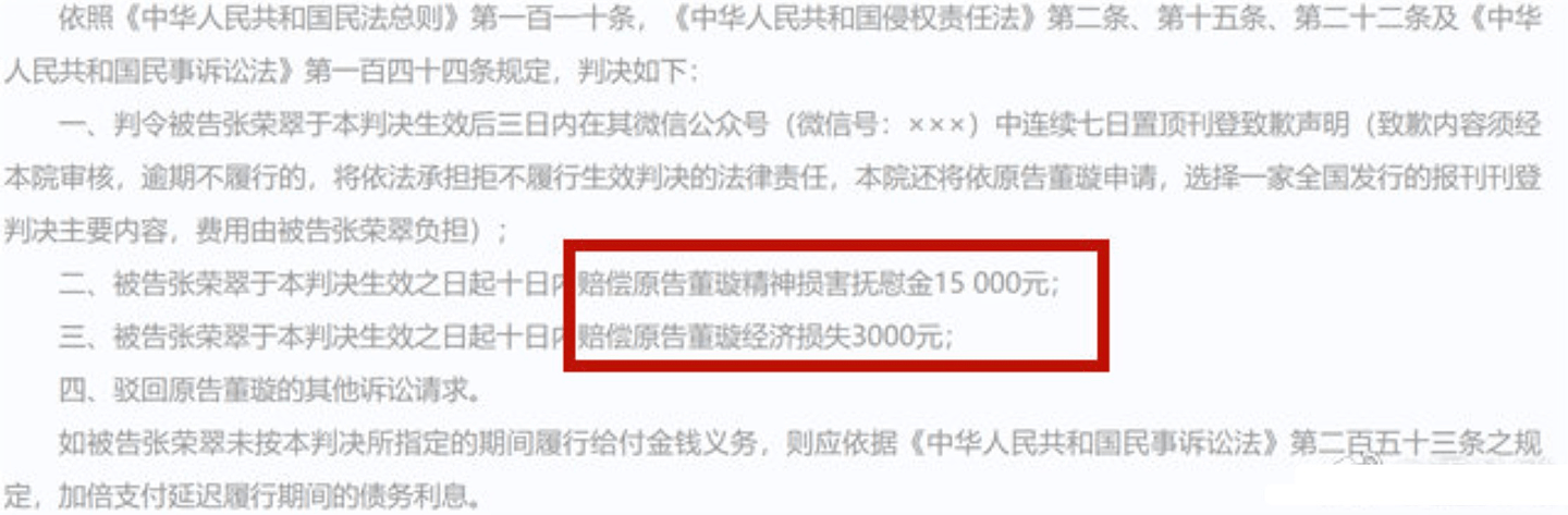 董璇网络侵权案历时2年胜诉，获赔1.8万，曾被造谣傍大款当小三 - 5