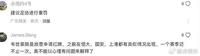 韦世豪或遭重罚！曾辱骂马宁停赛6场，遭嘲讽：他需要看心理医生 - 6