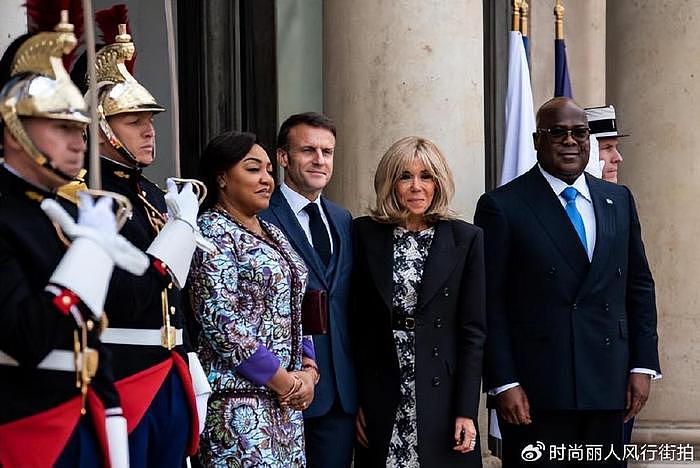 布里吉特欢迎刚果总统夫妇！布老师又秀美腿超美，刚果夫人身材壮 - 9