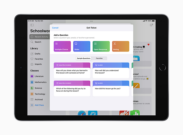 苹果宣布为小学生推出全新编程指南，课业 App 支持下课反馈单功能 - 2