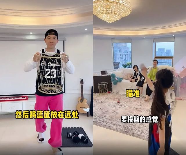 上海明星居家带娃：黎姿3位女儿包揽家务，严屹宽一家在厨房追逐 - 27