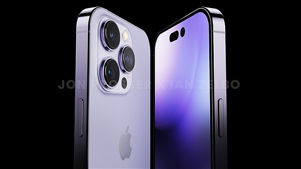 iPhone 14 Pro最新高清外形图公布：淡紫色美如画 - 3