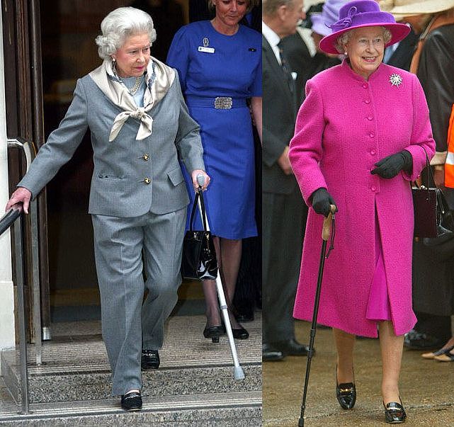 英国95岁女王首次在公开场合拄拐杖，网友：怪哈里王子不省心？ - 6