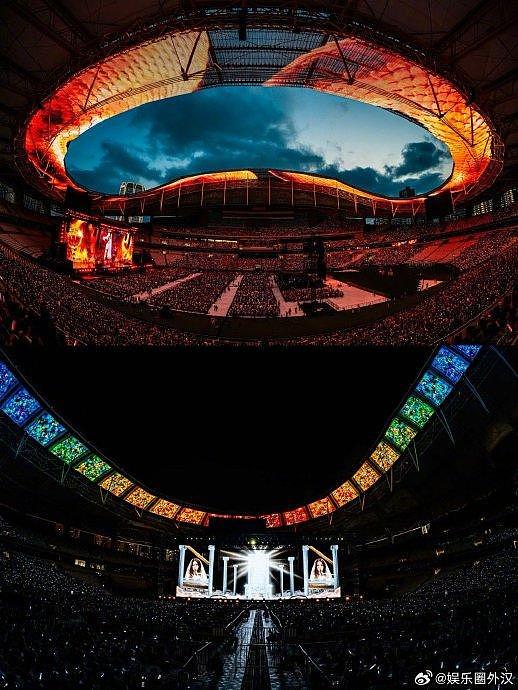 邓紫棋上海演唱会八万人体育场巨大天幕全景呈现视觉效果… - 2