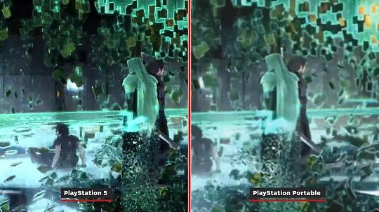 《最终幻想7：核心危机 再融合》PS5版与原版对比视频 视觉效果显著提升 - 3