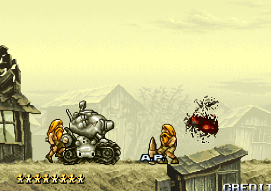 《合金弹头》玩家为之疯狂的坐骑炸弹，吃了穿甲弹打飞机就是爽 - 5