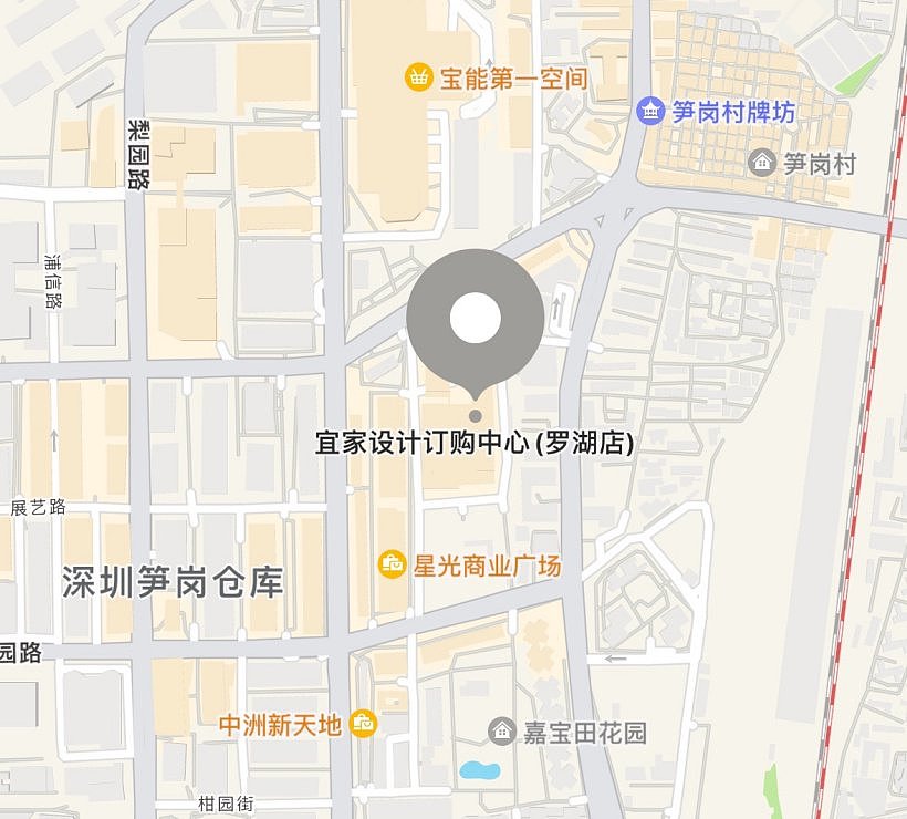 ▲ 宜家设计订购中心（深圳罗湖店）位于深圳地铁“笋岗站”附近