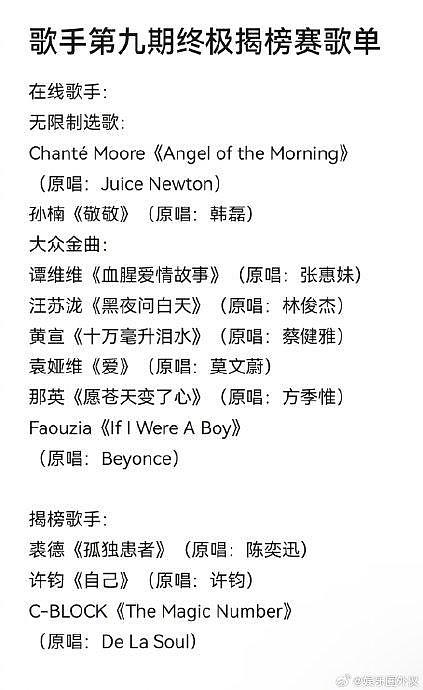 网传歌手第九期歌单 好多人啊 Chanté Moore 《Angel of the Morning》 - 1