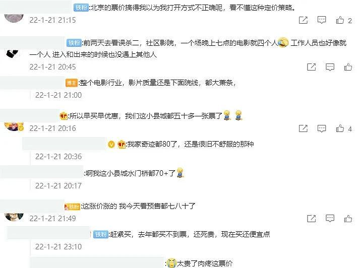 春节档电影票价惹争议，平均票价突破56元，网友直呼太贵看不起 - 15