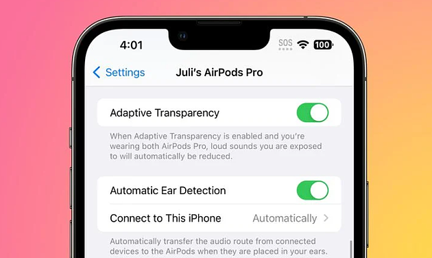 初代AirPods Pro 迎来自适应通透模式，iOS 16.1 Beta 3隐藏新功能 - 1