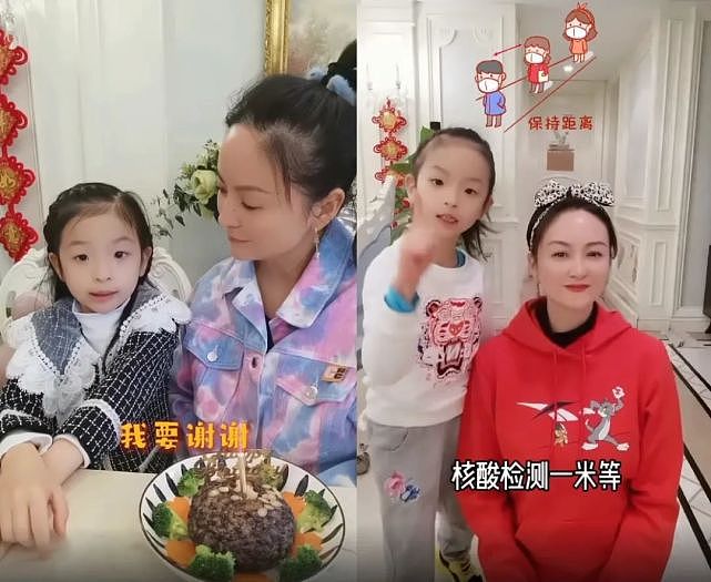 上海明星居家带娃：黎姿3位女儿包揽家务，严屹宽一家在厨房追逐 - 13