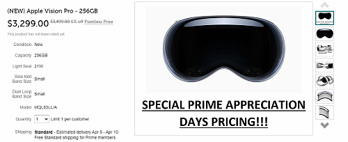 苹果Vision Pro海外首次折扣：直降200美元 - 1