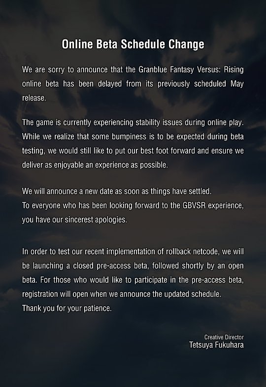 《碧蓝幻想Versus：崛起》宣布推迟公测 遇到了稳定性问题 - 3