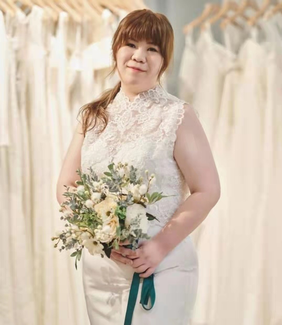 肥不是罪！TVB女艺人为大码婚纱品牌拍广告，尽显清纯一面仙气满溢 - 15