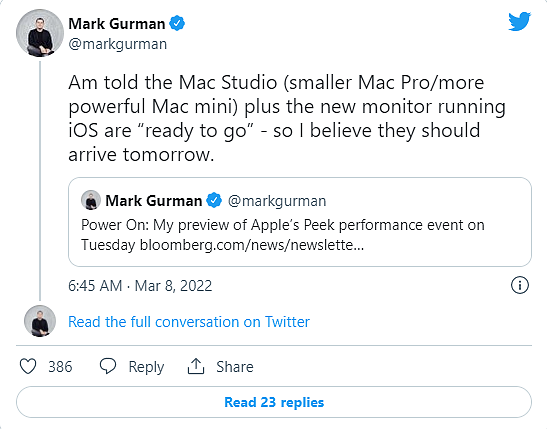 苹果春季发布会前瞻：Mac Studio、iOS显示屏或将登场 - 2