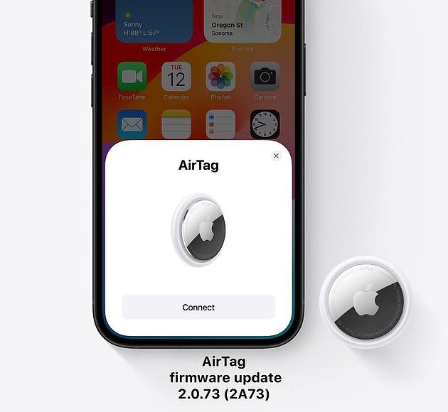 苹果向物品追踪器 AirTag 推送 2A73（2.0.73）固件更新 - 2