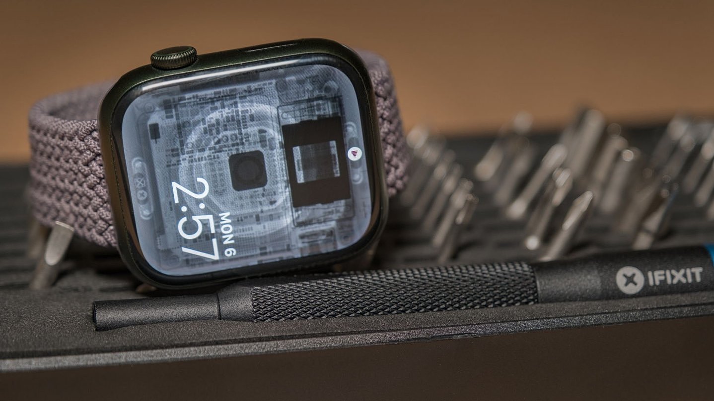 iFixit公布Apple Watch Series 7 X光透视图壁纸，可免费下载 - 1