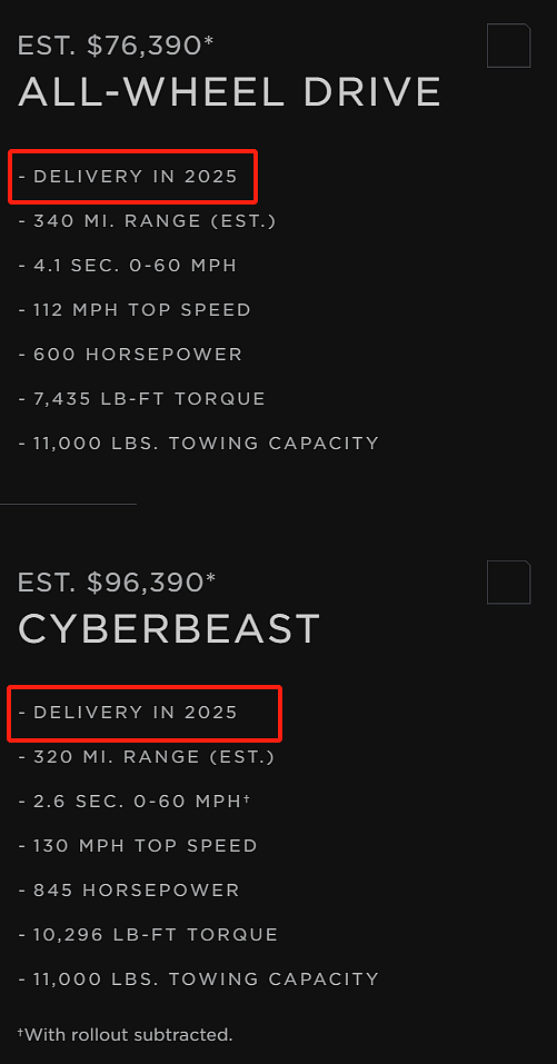 产能吃紧，特斯拉 Cybertruck 电动皮卡订单排到明年 - 1