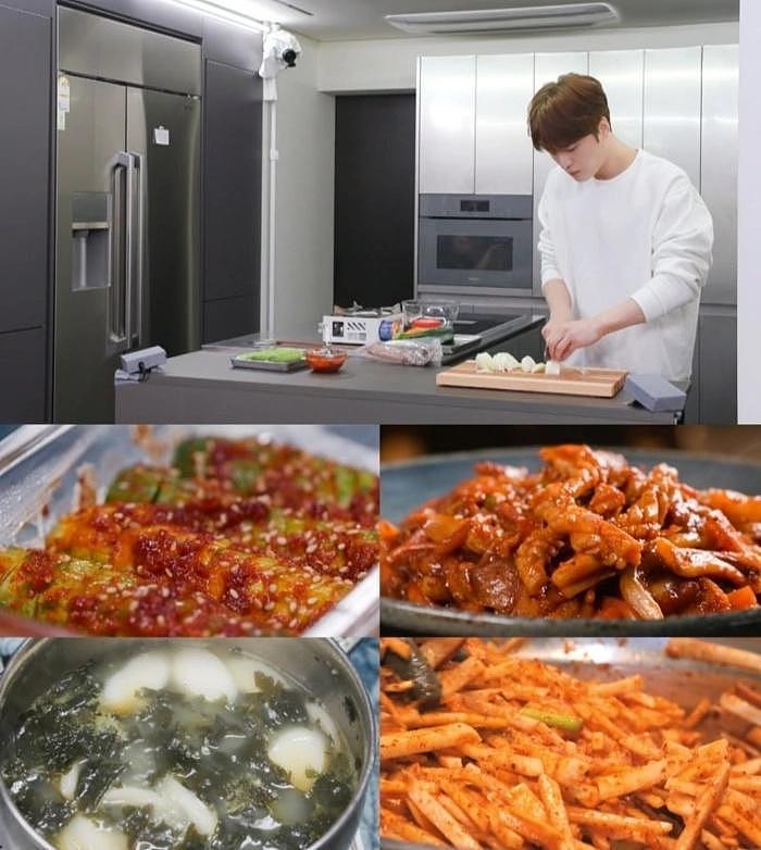 韩国知名男星透露，自己喜欢做饭，秀出刀功和炒菜技术，厨艺精湛 - 5