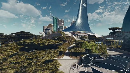 《星空》将有四大主城 最大城市新亚特兰蒂斯规模超《上古5》雪漫城 - 1