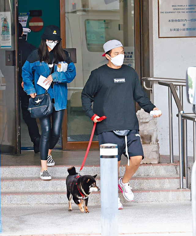 发福的TVB小生杨明带爱犬去看病 不能开车的他有女友开车接送 - 4