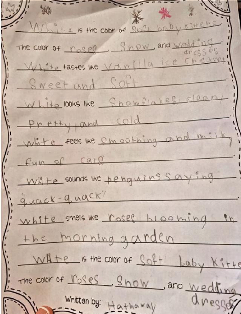 昆凌晒女儿给圣诞老人的亲笔信，6岁小周周笔迹稚嫩，英文超赞 - 8