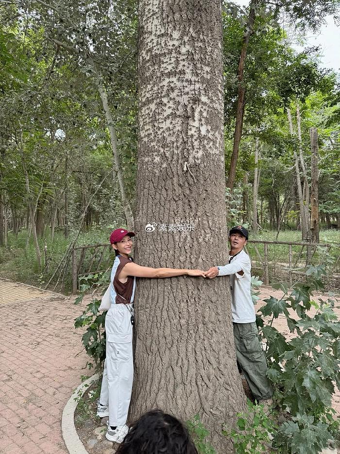 蔡少芬一家人宁夏旅游，儿子爆炸头特可爱，母子坐在骆驼上拍照 - 18