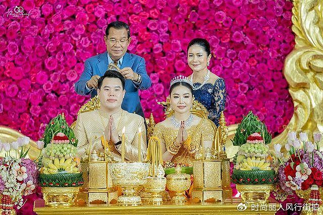 柬埔寨华人富商儿子大婚！洪森洪玛奈都来了，场面奢华新娘旺夫脸 - 2
